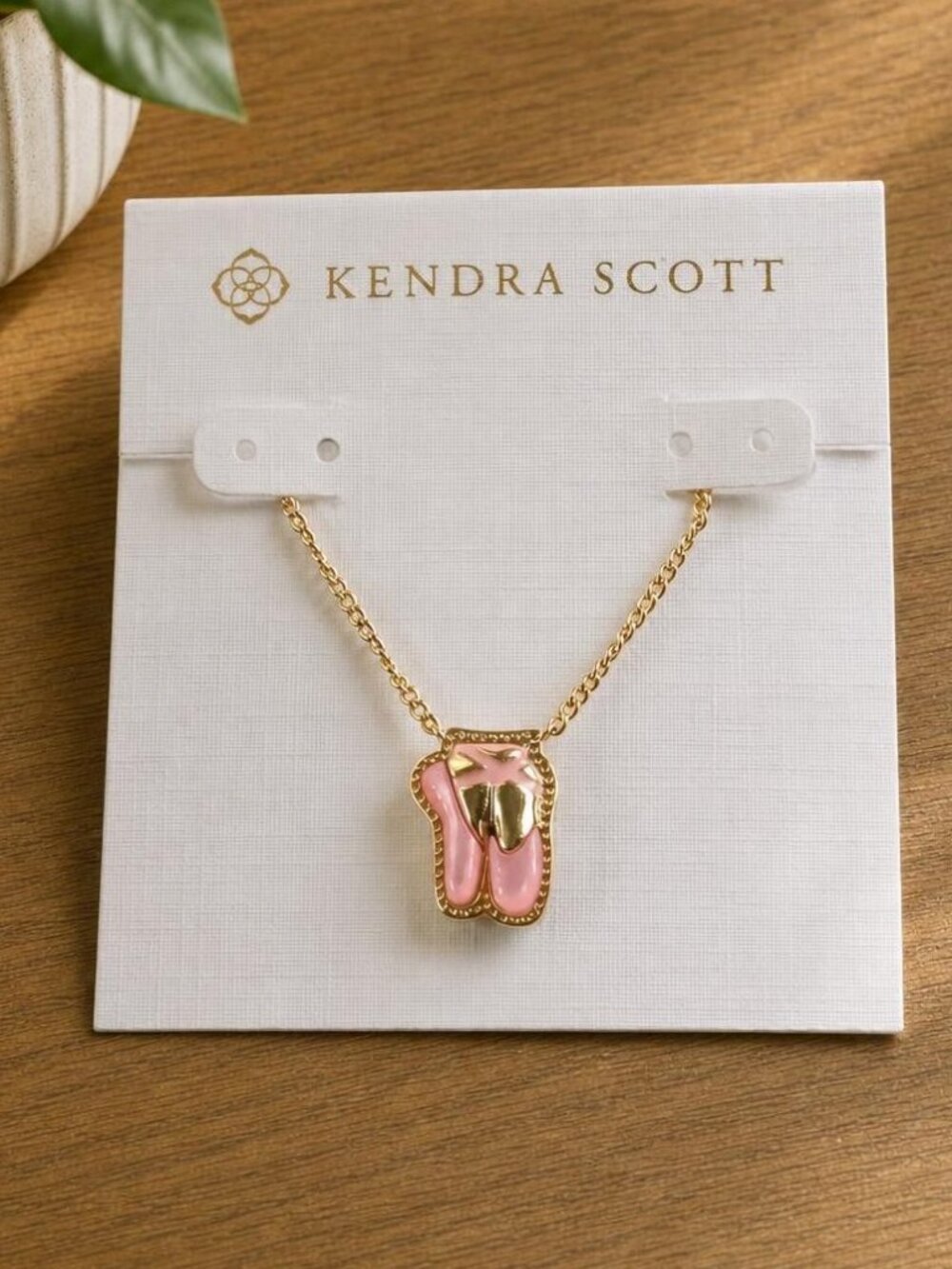Kendra Scott Ballet Gold Blush Mother-of-Pearl Pendant Necklace